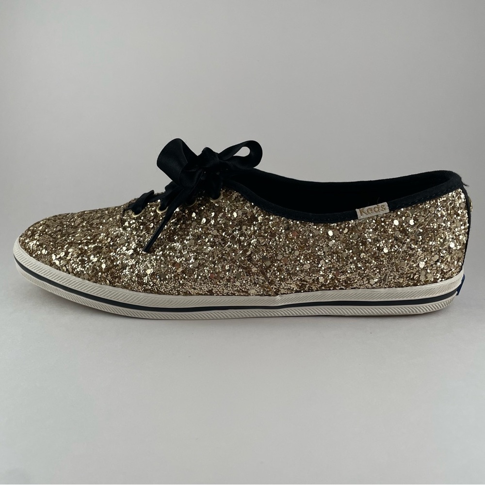 Women’s Keds x Kate Spade Champion Sneakers Gold Size 8.5 - Picture 9 of 12